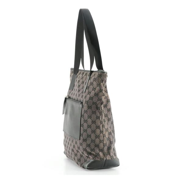 Authenticated Gucci Gray Canvas & Leather GG Tote - Picture 5 of 13